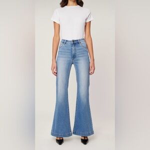 Rollas East Coast Flare High Rise Women's Jeans size 25- DARK BLUE
